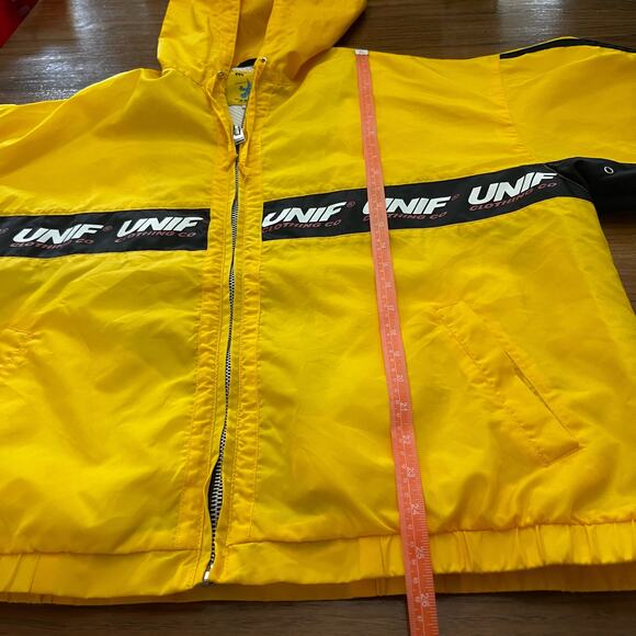 UNIF Break Jacket Size XS Hood Oversized Full Zip Pockets Lined - Picture 6 of 14